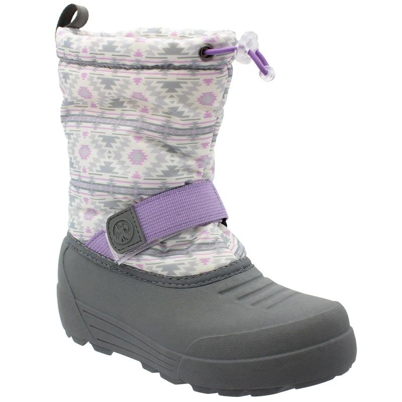 Northside Kids' Frosty Insulated Winter Snow Boot in White/Lilac