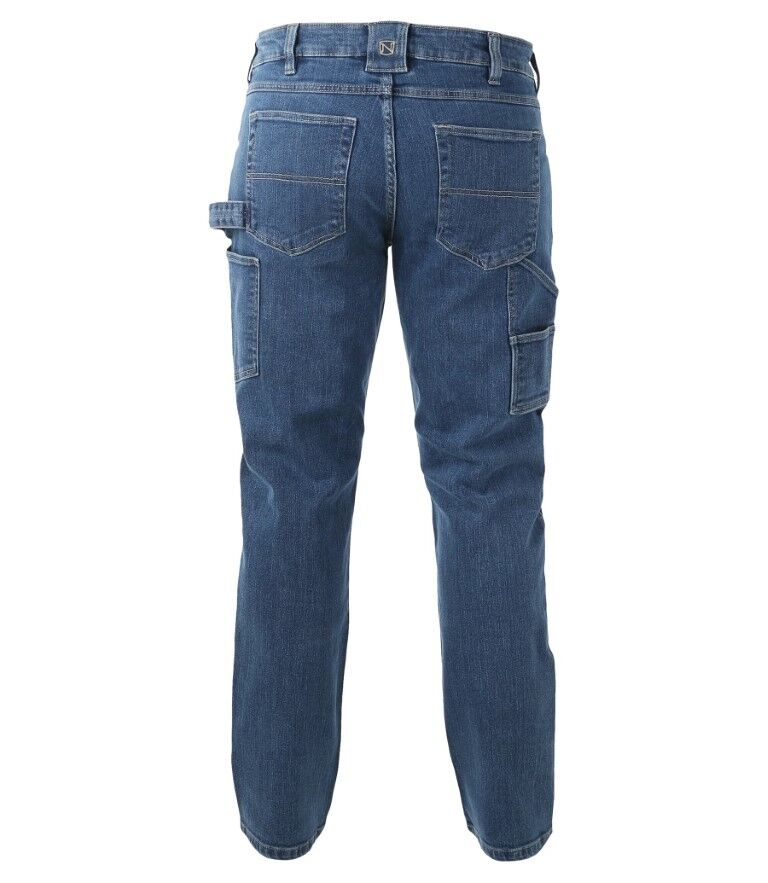 Noble Outfitters Men's Flex Denim Carpenter Jean in Stonewash