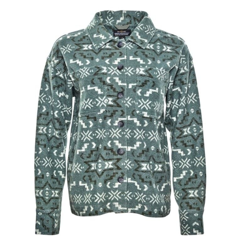 Noble Outfitters Women's Terry Shirt Jacket