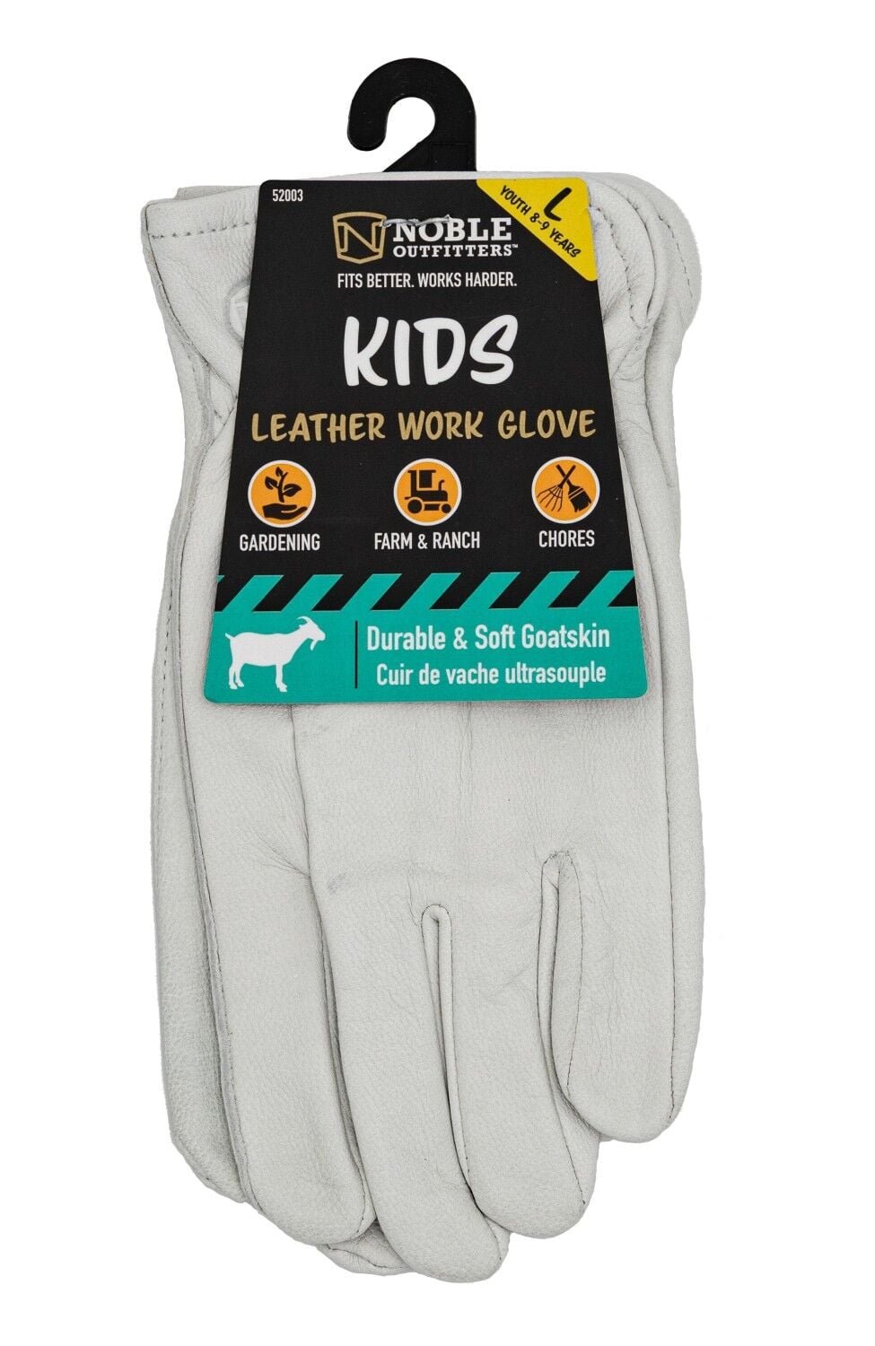 Noble Outfitters Kids' Leather Goatskin Work Glove