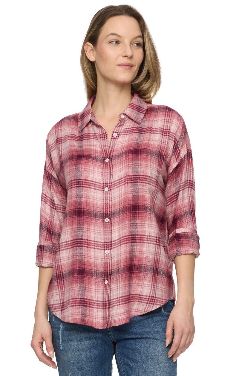 Threadgrit Women's Joanie Boyfriend Shirt