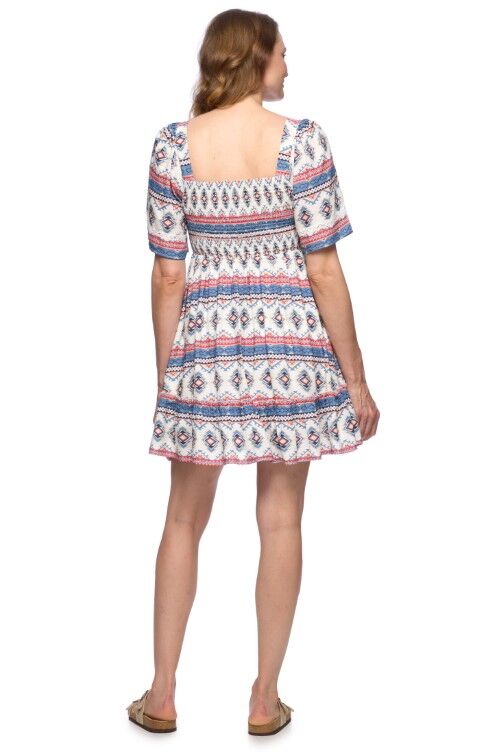 Threadgrit Women's Sofie Mini Dress in Blue