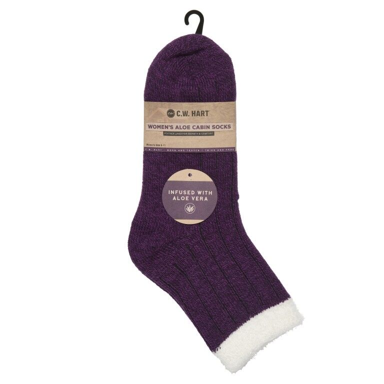 C.W. Hart Women's Holiday Aloe Cabin Socks