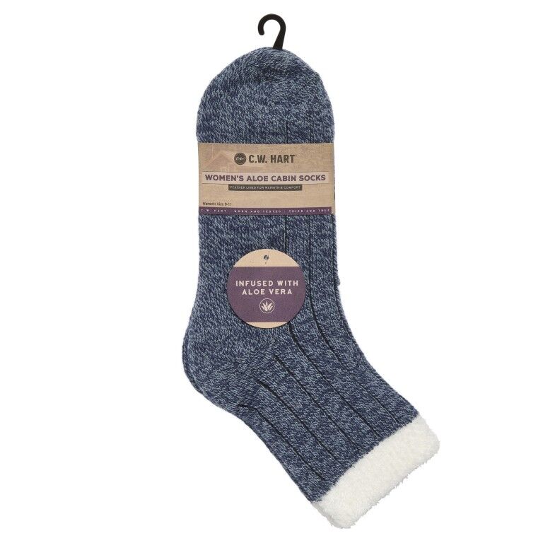 C.W. Hart Women's Holiday Aloe Cabin Socks