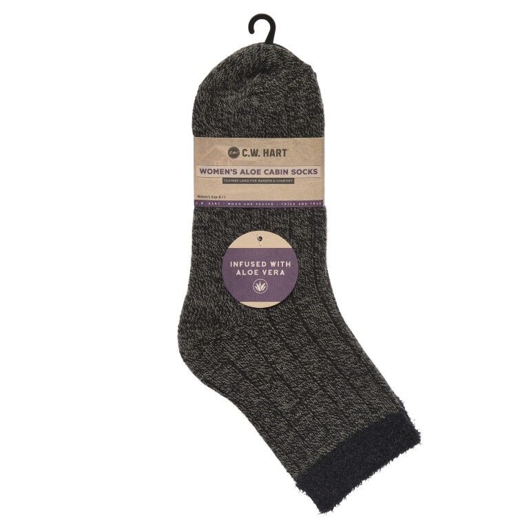 C.W. Hart Women's Holiday Aloe Cabin Socks