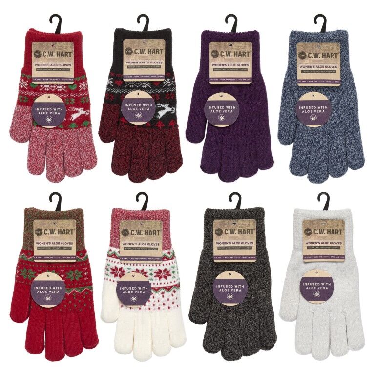 C.W. Hart Women's Holiday Aloe Gloves