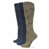 Wrangler Women's Horse Pattern Knee High Socks in Denim