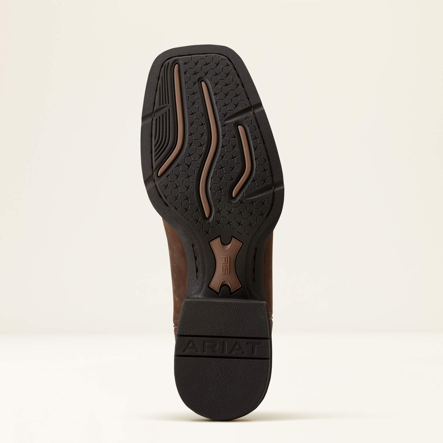 Ariat Men's Sport Wide Square Toe Cowboy Boot in Distressed Brown