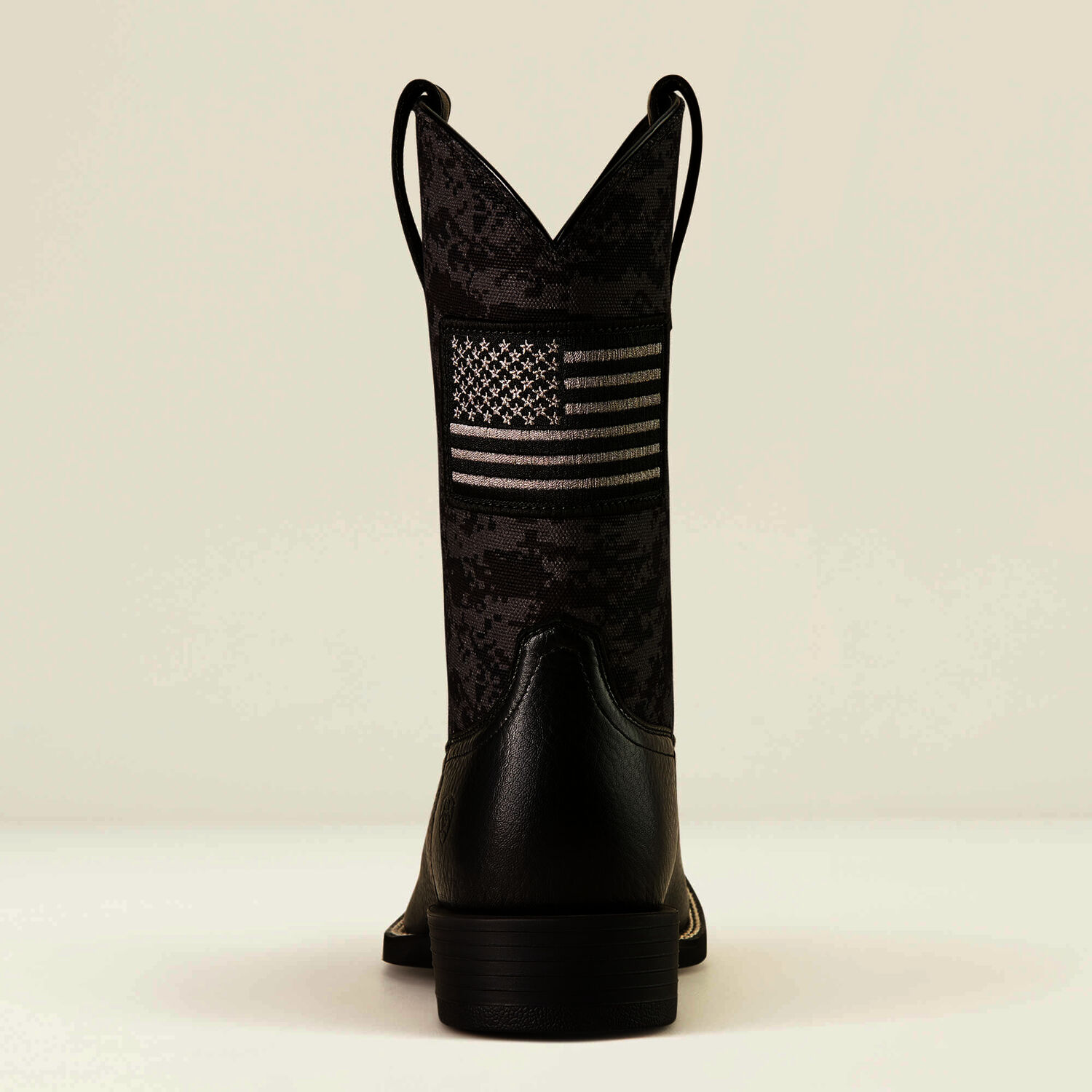 Ariat Men's Sport Patriot Western Boot in Black Deertan