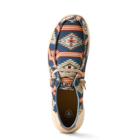 Ariat Men's Hilo Stretch Lace Shoe in Navy Cave Creek