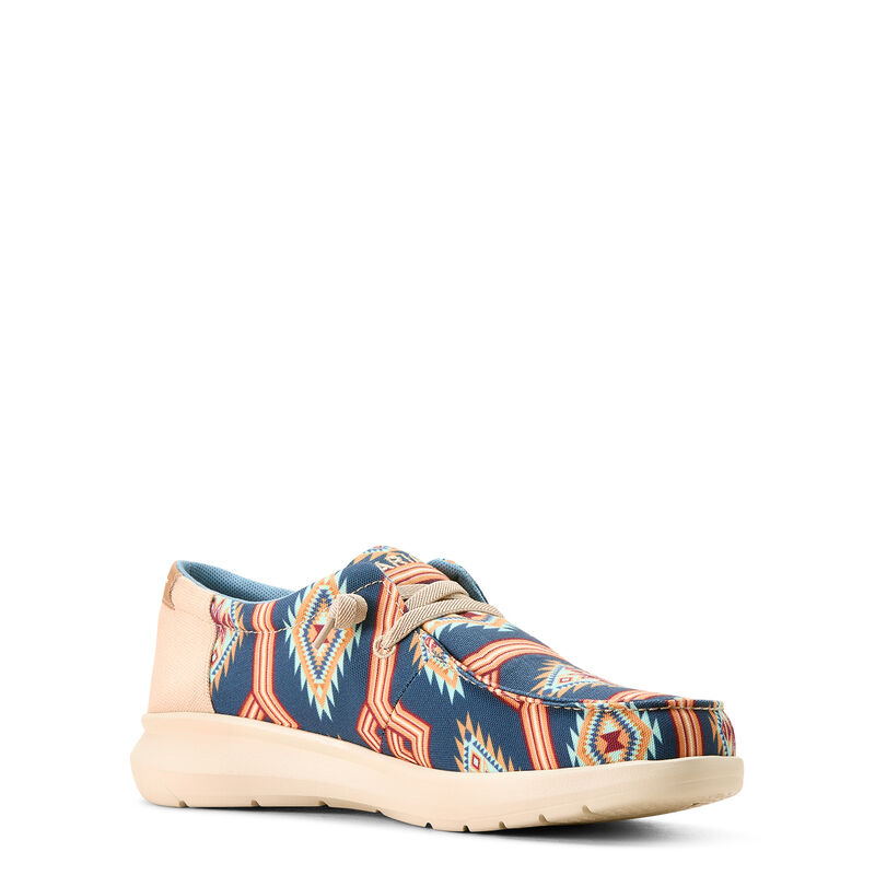 Ariat Men's Hilo Stretch Lace Shoe in Navy Cave Creek