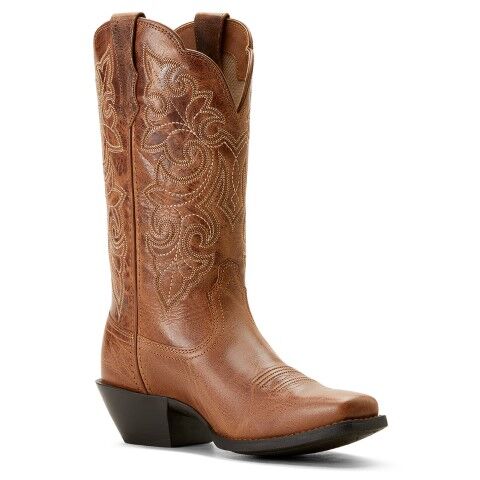 Ariat Women's Round Up Square Toe Western Boot in Ready Russet