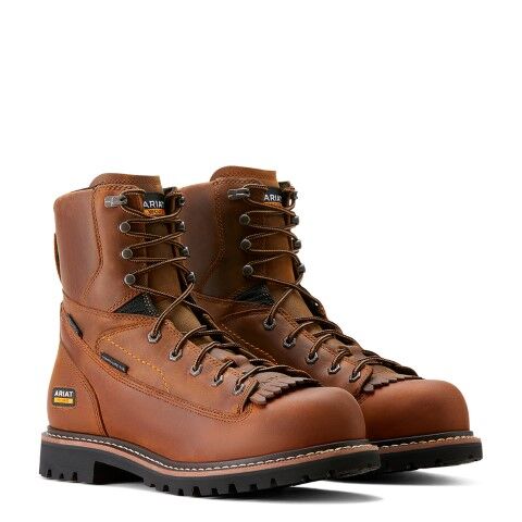 Ariat Men's Longview Shock Shield 8-In Waterproof Composite Toe Work Boot