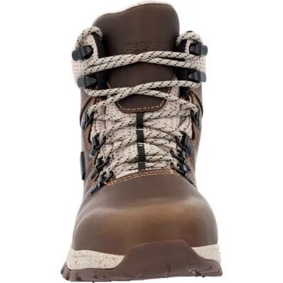 Georgia Women's Eagle Trail Alloy Toe Waterproof Hiker in Brown