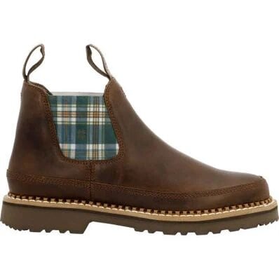 Georgia Women's Plaid Chelsea Romeo Shoe