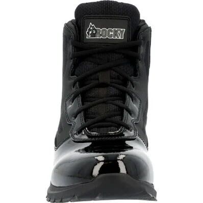 Rocky Cadet 6-In Black Side Zip Public Service Boot