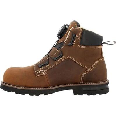 Rocky Men's Grindstone XTR BOA Composite Toe Work Boot in Crazy Horse