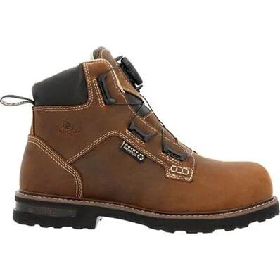 Rocky Men's Grindstone XTR BOA Composite Toe Work Boot in Crazy Horse