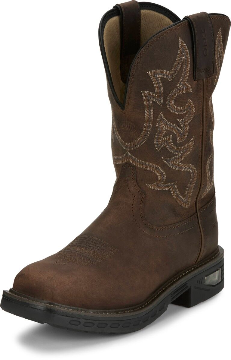 Justin Men's Commander 11-In Square Nano Comp Toe Boot