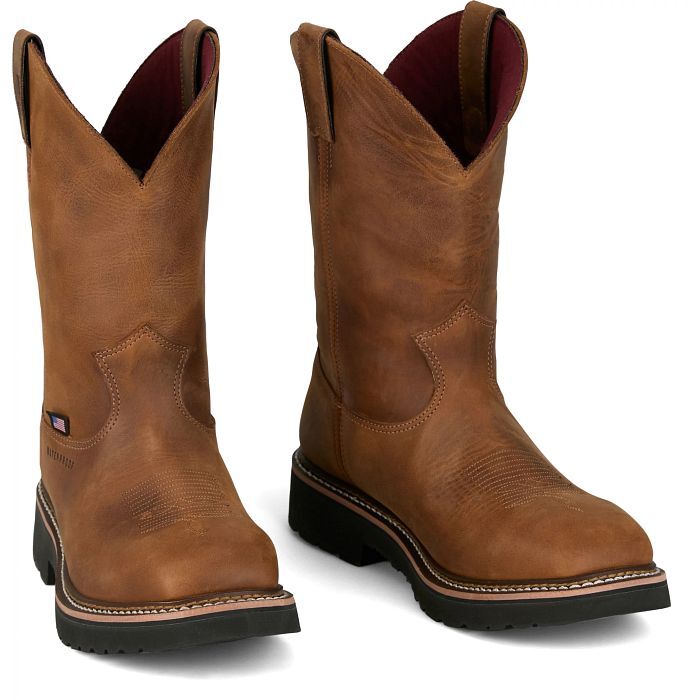 Justin Men's Ames 11-In Steel Toe Waterproof Boot