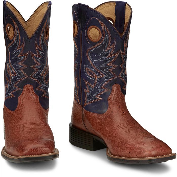 Justin Men's Roswell 11-In Smooth Ostrich Western Boot