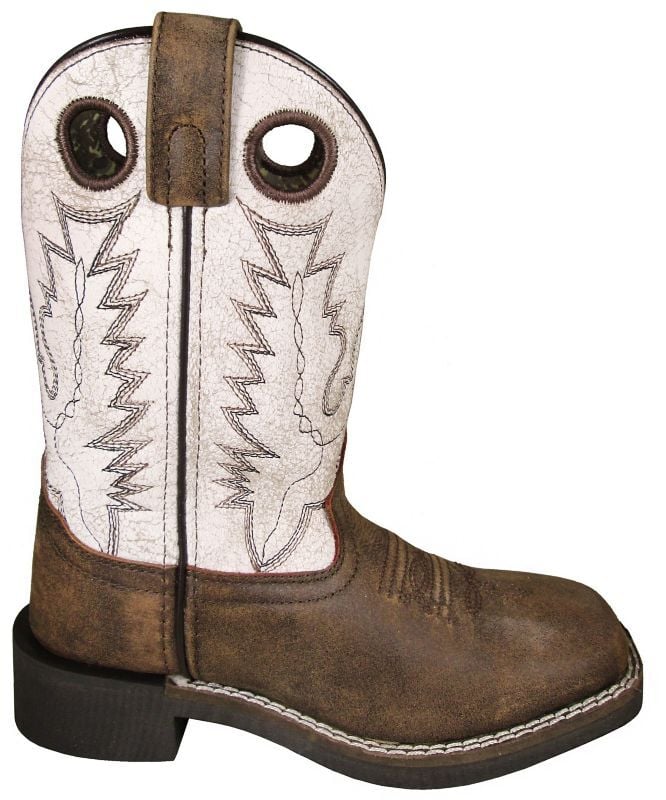 Smoky Mountain Boots Youth Drifter Western Boot in Brown Distress
