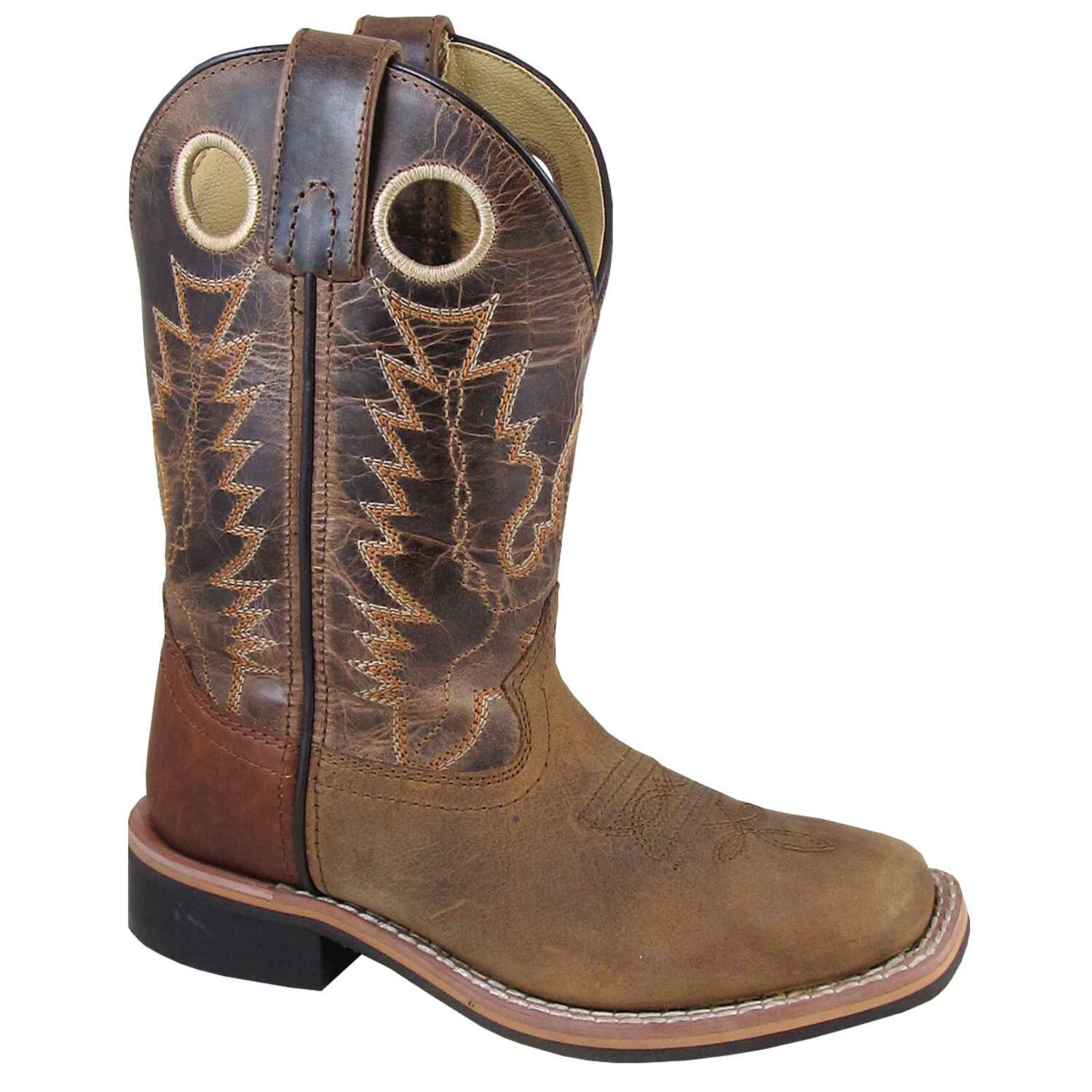 Smoky Mountain Boots Kids' Jesse Western Boot in Brown Distress