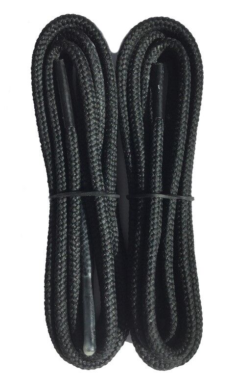 Obenauf's Black Waxed Round Industrial Strength Boot Laces, 72-In