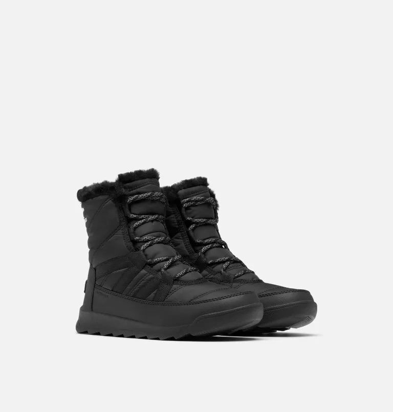 Sorel Women's Whitney II Plus Waterproof Lace Boot in Black