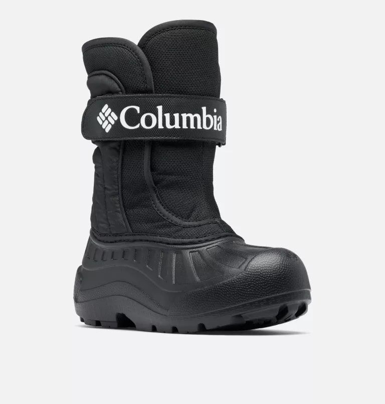 Columbia Kids' Powderbug Snowlite Strap Boot in Black