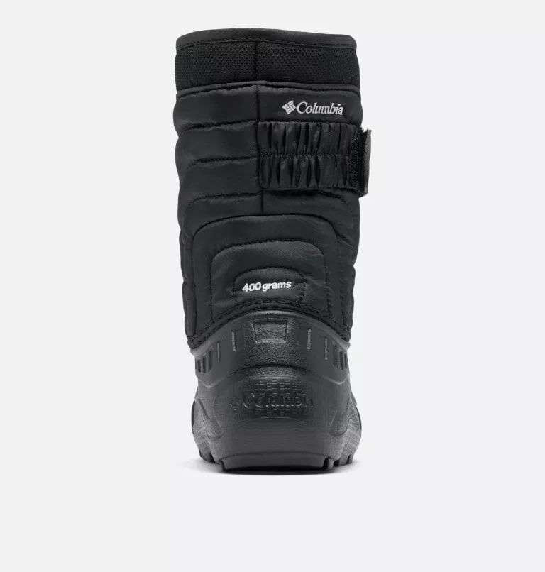 Columbia Kids' Powderbug Snowlite Strap Boot in Black