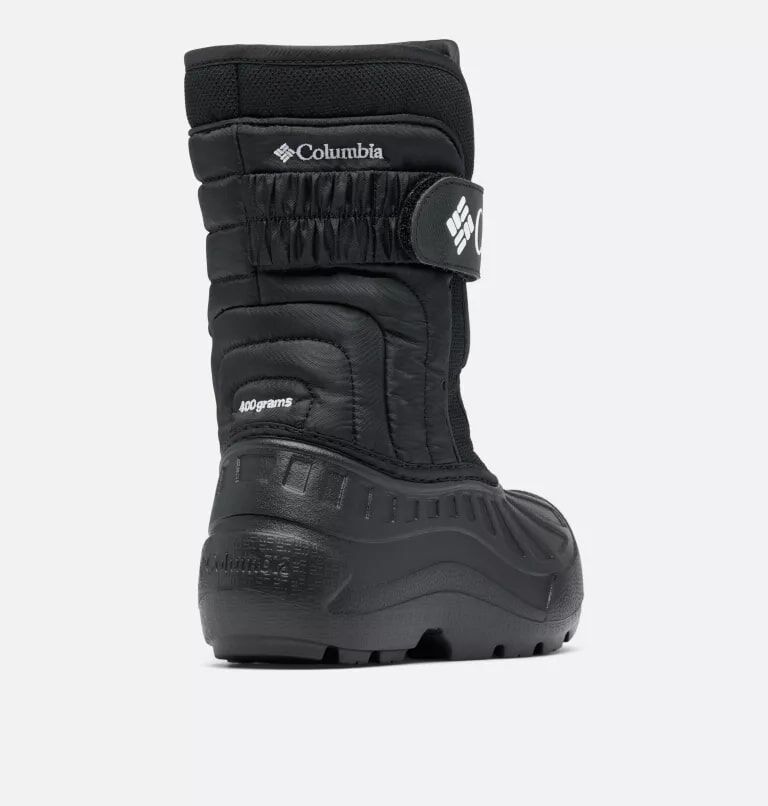 Columbia Kids' Powderbug Snowlite Strap Boot in Black