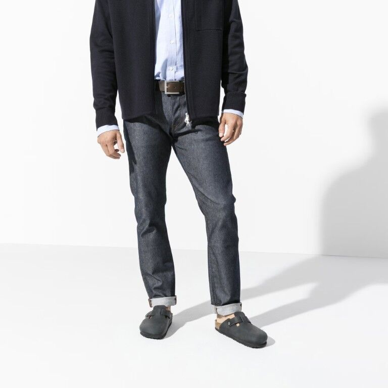 Birkenstock Men's Oiled Leather Boston Sandal