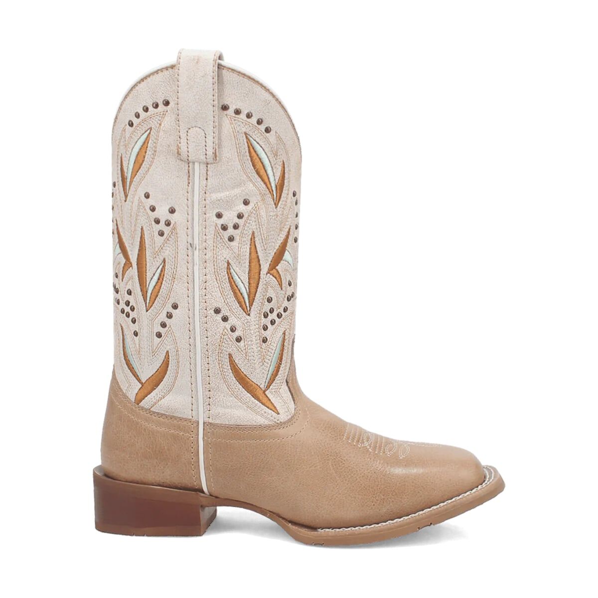 Laredo Women's Lydia Square Toe Western Boot in Sand