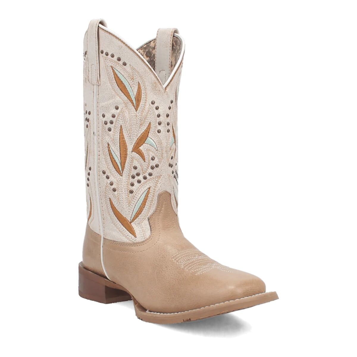 Laredo Women's Lydia Square Toe Western Boot in Sand