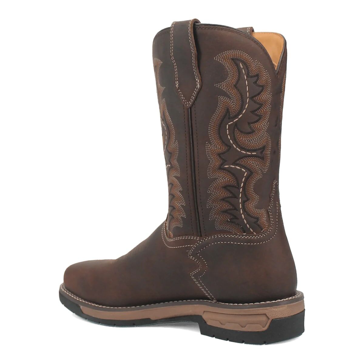 Laredo Men's Stringfellow Steel Toe Square Toe 11-In Western Boots in Brown