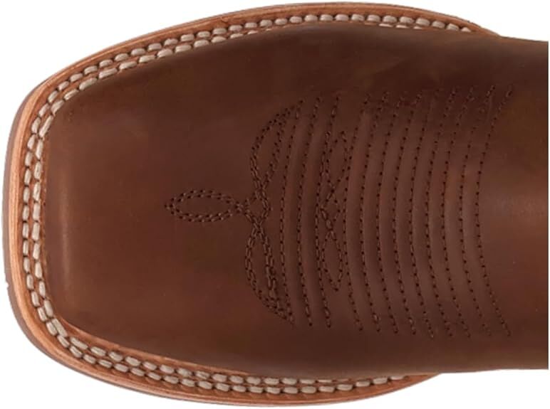 Dan Post Men's Leighton Square Toe Western Boots in Brown/Blue