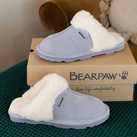 Bearpaw Women's Loketta Slipper in Grey Fog