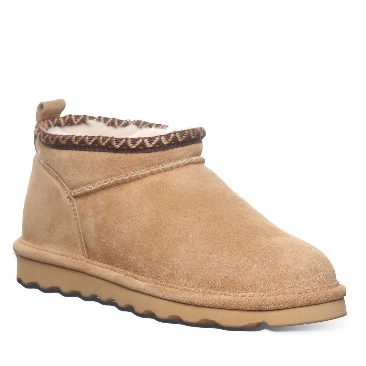Bearpaw Women's Super Shorty Deco Slipper in Iced Coffee