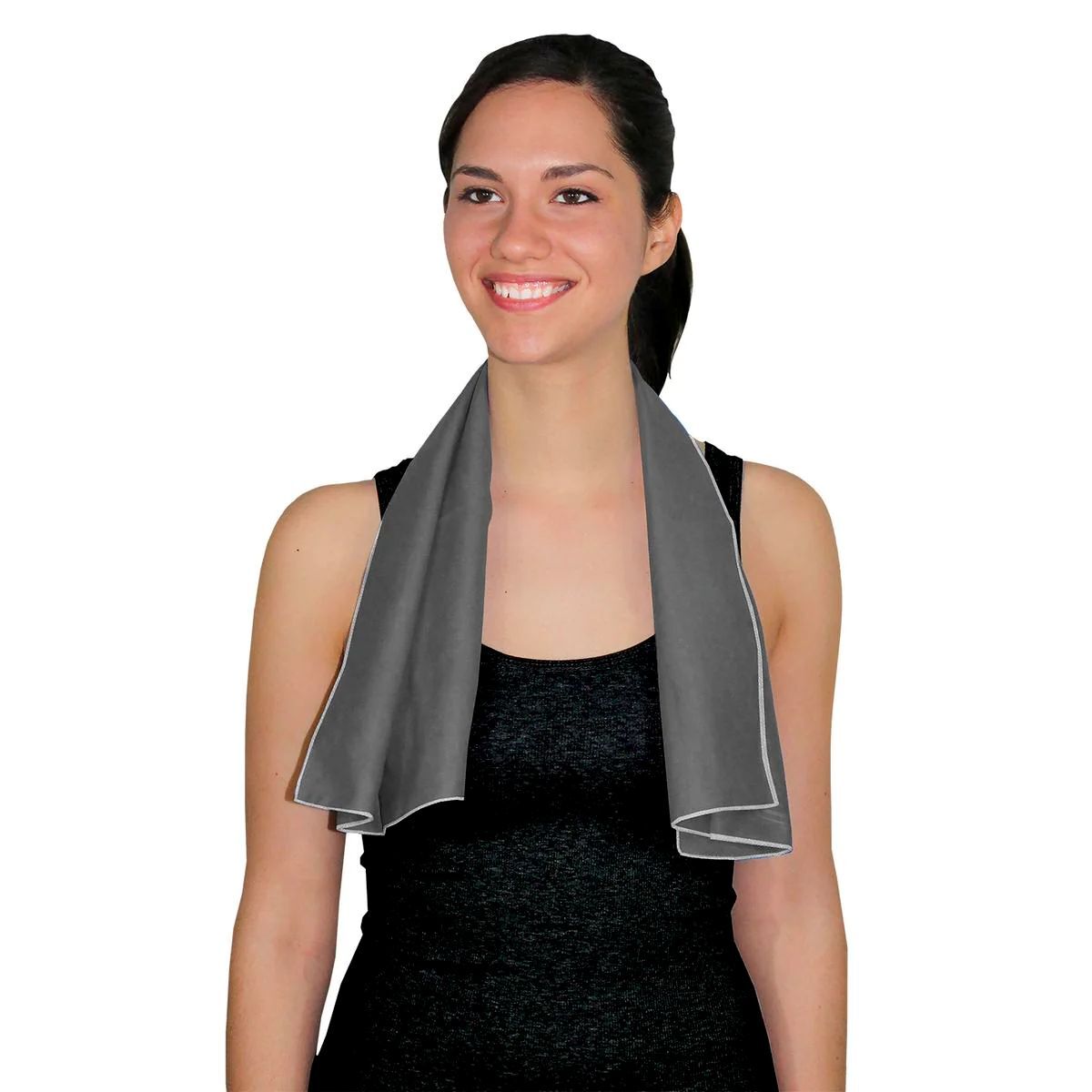 AlphaCool Grey Microfiber Instant Cooling Towel