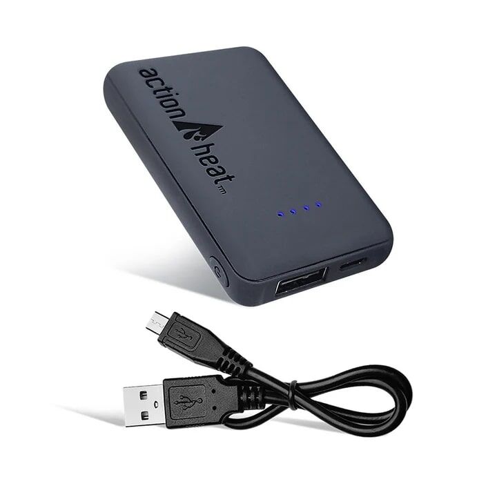 Action Heat Men's 5-Volt Battery Heated Fleece Gaiter in Black