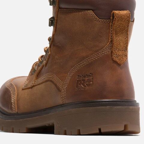 Timberland Pro Men's Whitman 6-In Soft Toe Work Boot in Medium Brown