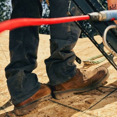 Timberland Pro Men's Whitman 6-In Soft Toe Work Boot in Medium Brown