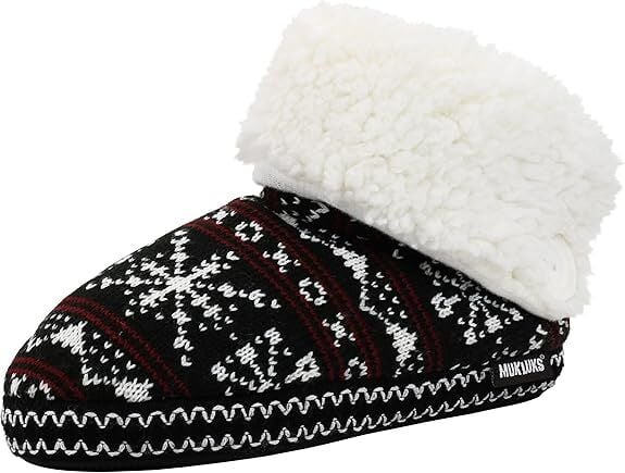Muk Luks Women's Melinda Bootie Slipper in Heritage Fairisle