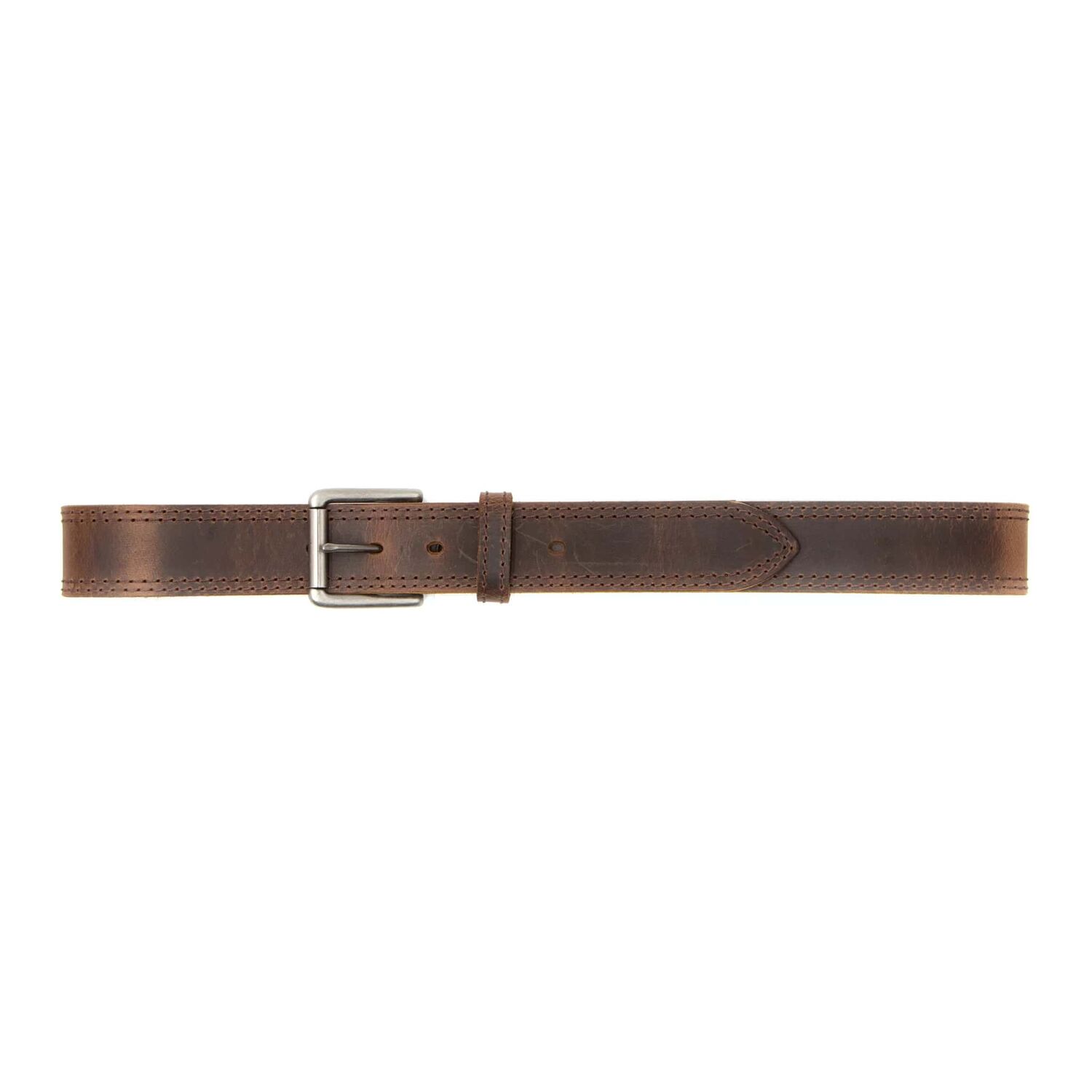 AndWest Women's 1 1/2-In Roller Buckle Double Stitch Belt in Brown