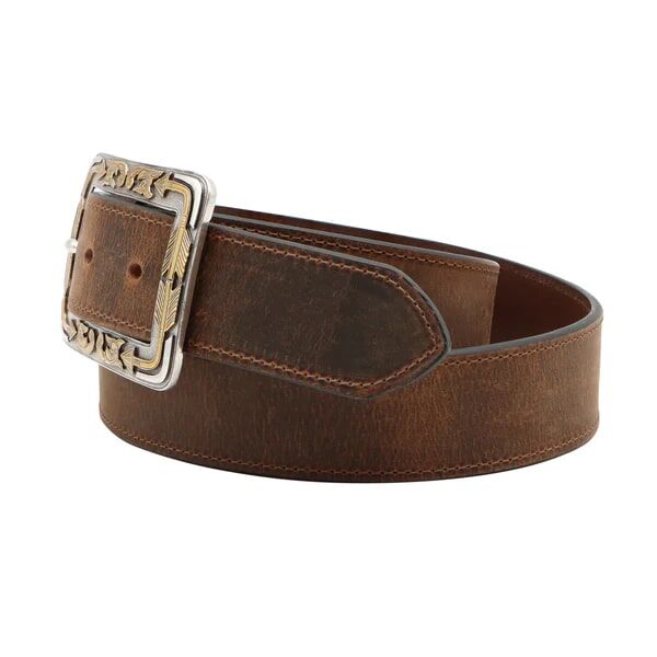 AndWest Women's 1 1/2-In Boxed Arrow Buckle Belt in Brown