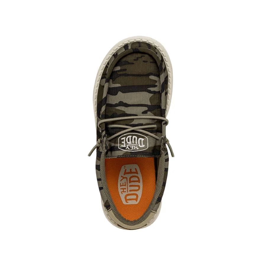 Hey Dude Boys' Wally Mossy Oak Original Shoe in Bottomland