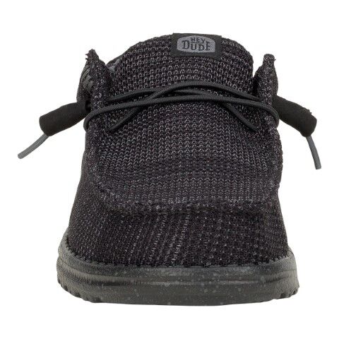 Hey Dude Men's Wally Stretch Sox Shoe in Black