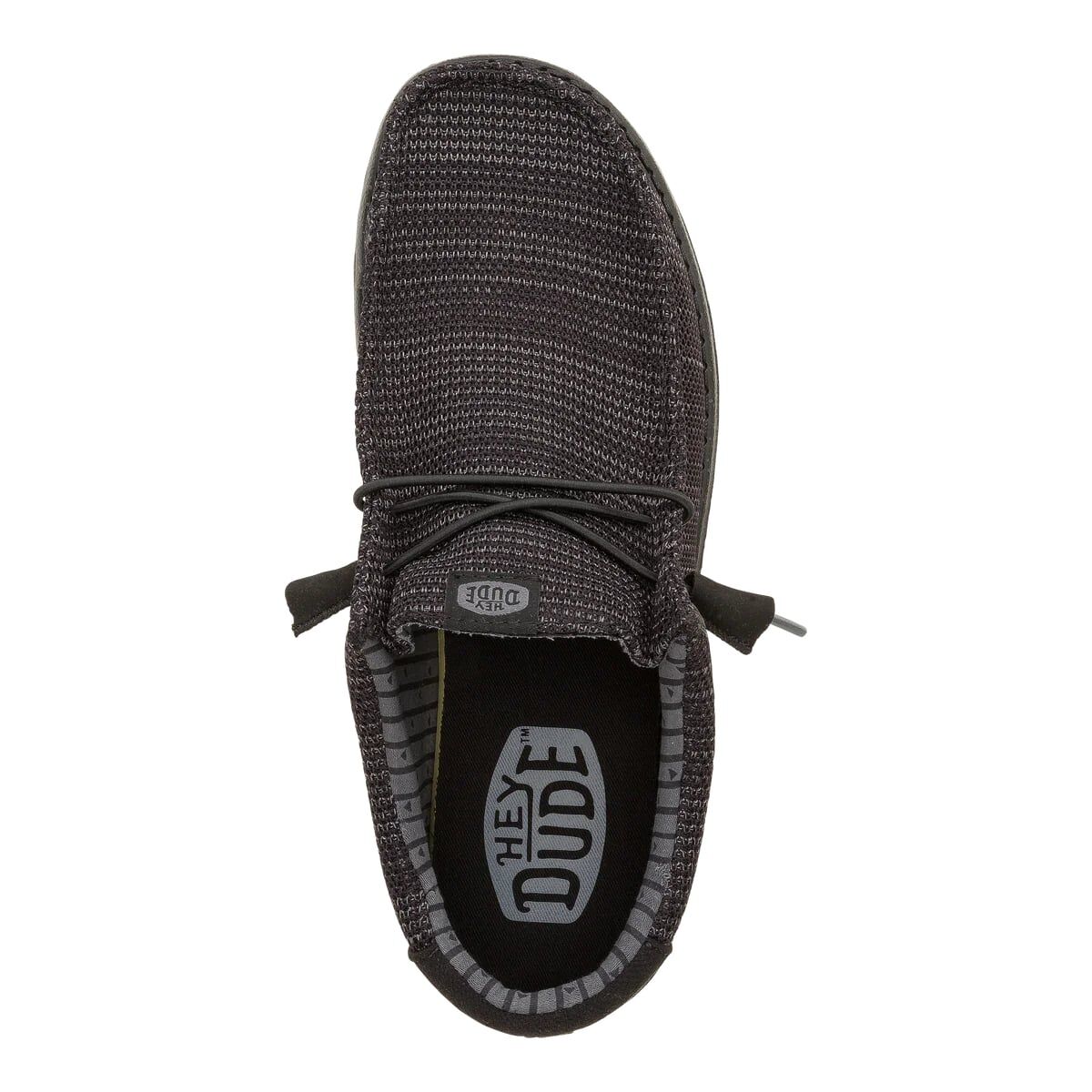 Hey Dude Men's Wally Stretch Sox Shoe in Black