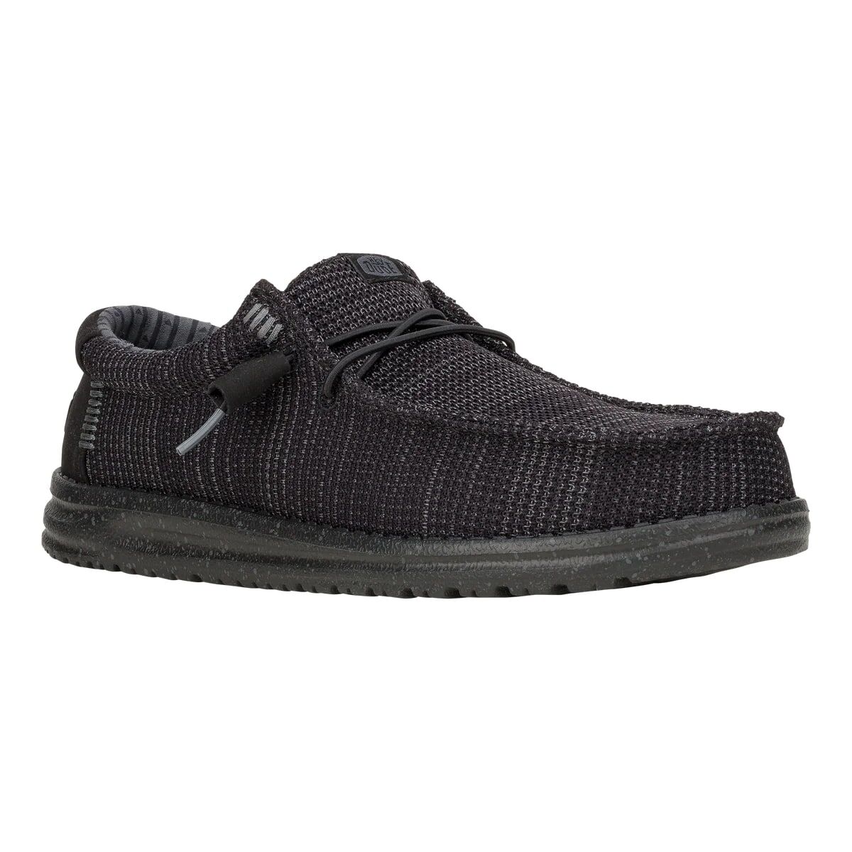 Hey Dude Men's Wally Stretch Sox Shoe in Black